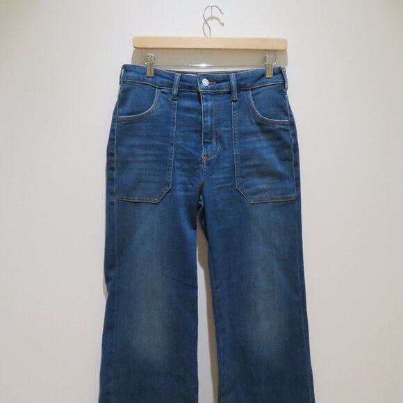 ANTHROPOLOGIE PILCRO Wide Leg Denim Flare Jeans Boho Preppy Casual Comfort 28 - Picture 3 of 14